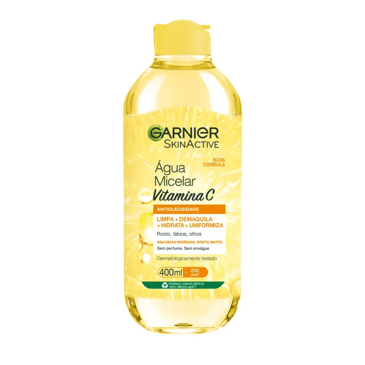 Água Micelar Garnier Skinactive Antioleosidade Vitamina C 400mL - Imagem 1